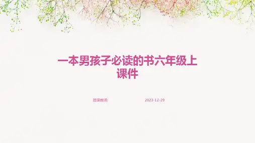 一本男孩子必读的书六年级上课件