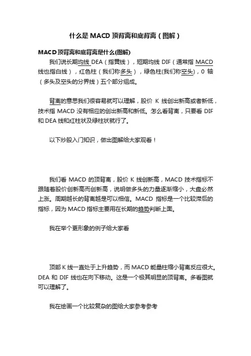 什么是MACD顶背离和底背离（图解）