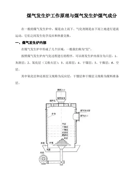 煤气发生炉工作原理与结构