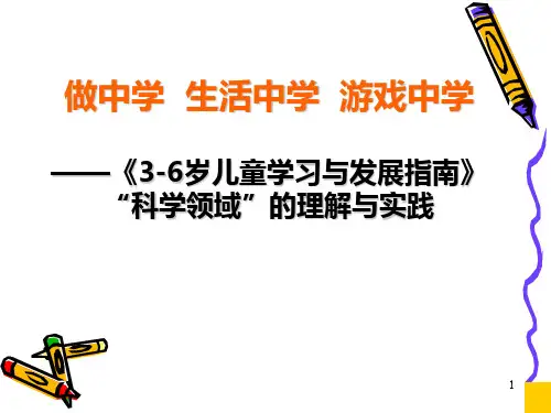 指南科学领域的理解与实施完成稿ppt课件