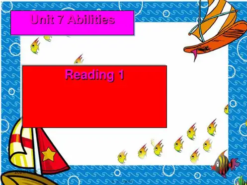 七年级英语下册unit7abilitiesreading1牛津版牛津版