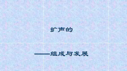 扩声的组成与发展.ppt