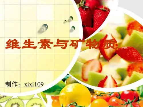 维生素与矿物质