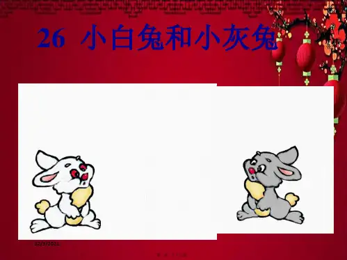 一年级语文下册 26 小白兔和小灰兔教学课件小学一年级下册语文课件