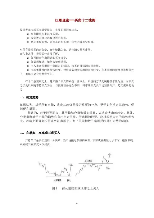 江恩理论买卖十二法则汇总