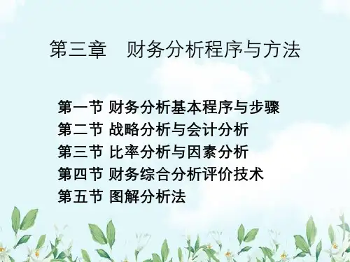 第三章财务分析程序与方法