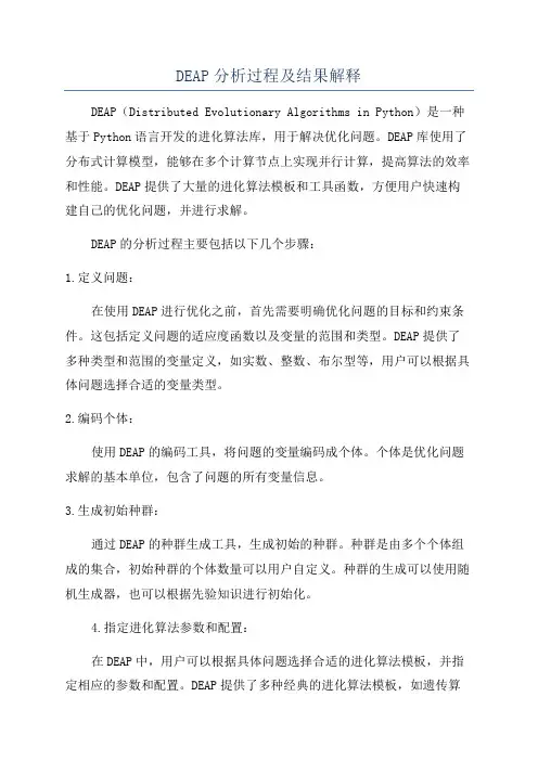 DEAP分析过程及结果解释