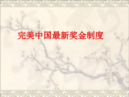 完美中国最新奖金制度【全面了解完美奖金制度】