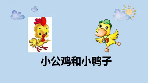 统编版一年级语文下册4小公鸡和小鸭子课件(共24张PPT)