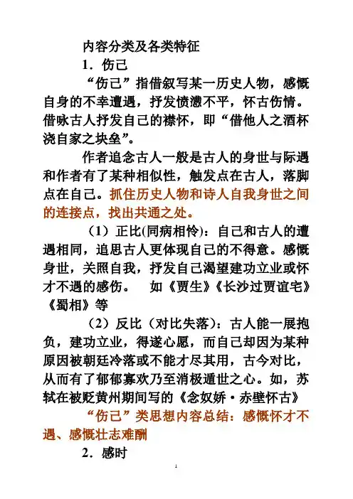 咏史归纳