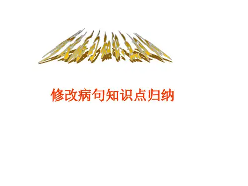 中考语文专题复习 修改病句知识点归纳