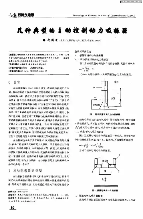 几种典型的主动控制动力吸振器