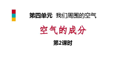 《空气的成分》我们周围的空气课时(第2课时)-鲁教版九年级化学上册PPT课件