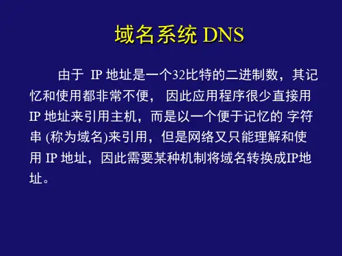 DNS域名介绍