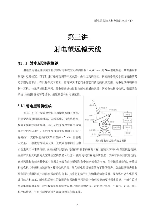 第三讲射电望远镜天线