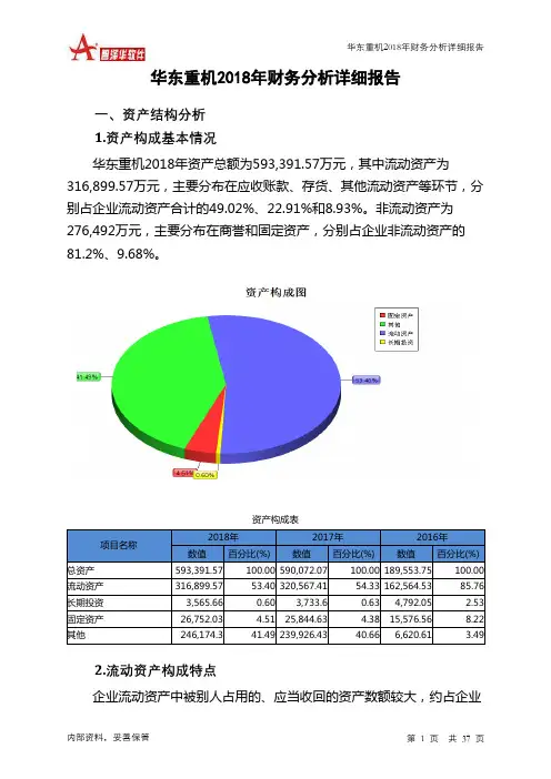 华东重机2018年财务分析详细报告-智泽华