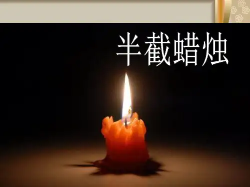 六年级下册语文优秀课件-课文6《半截蜡烛》苏教版 (共19张PPT)