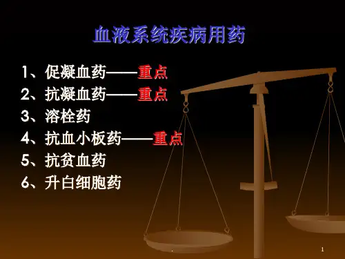 血液系统疾病用药