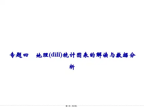 创新设计高考地理浙江专用大二轮总复习课件地理统计图表的解读与数据分析