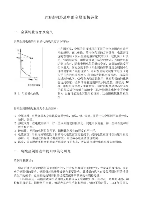 磷铜阳极钝化的主要原因讨论