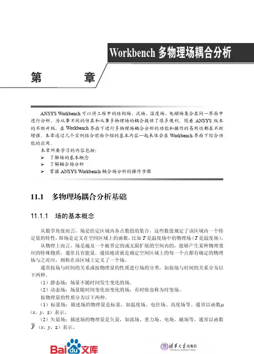 ANSYSWorkbench基础教程与工程分析详解第十一章Workbench多物理场