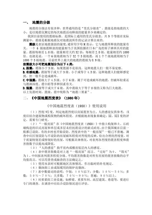 地震分级
