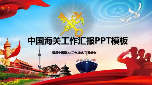 中国海关工作总结汇报PPT模板