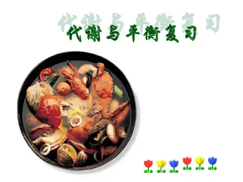 中考生物：代谢与平衡总复习浙教版