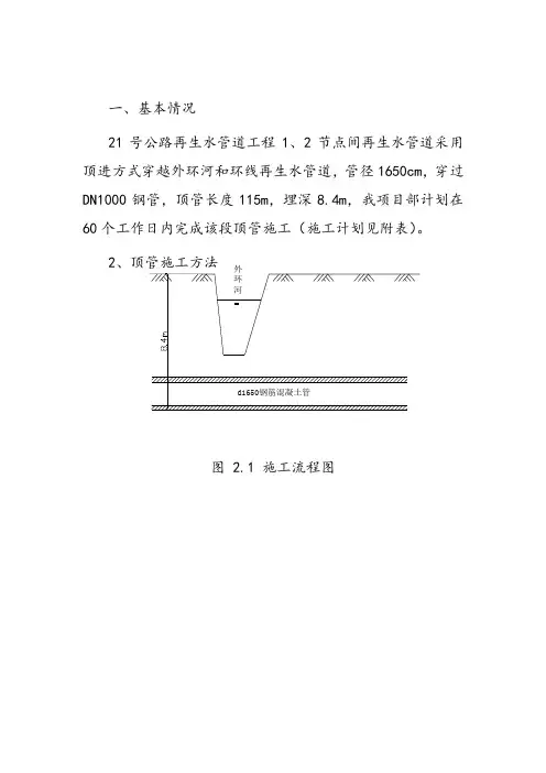 顶管工程施工组织设计方案