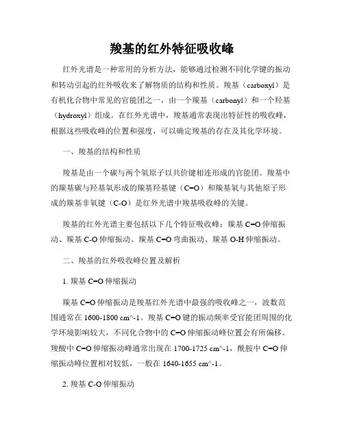 羧基的红外特征吸收峰