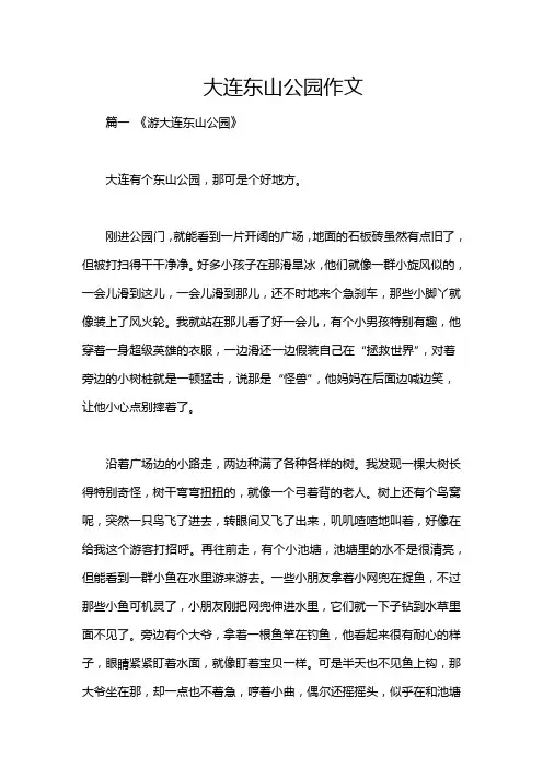 大连东山公园作文