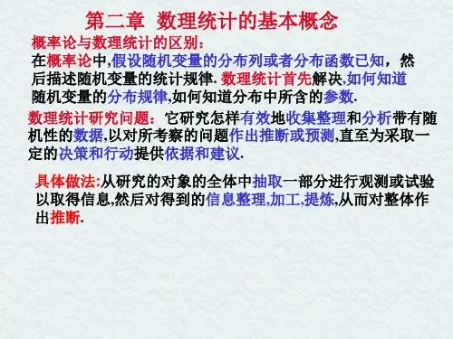 数理统计的基本概念