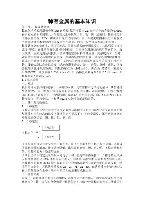 钛的基础知识