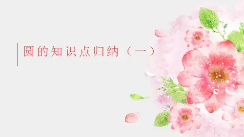圆的知识点归纳(课件)人教版六年级上册数学