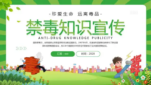 禁毒知识宣传珍爱生命PPT