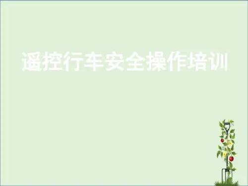 单梁起重机安全操作培训