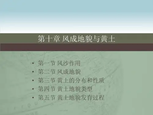 第十章 风沙黄土地貌