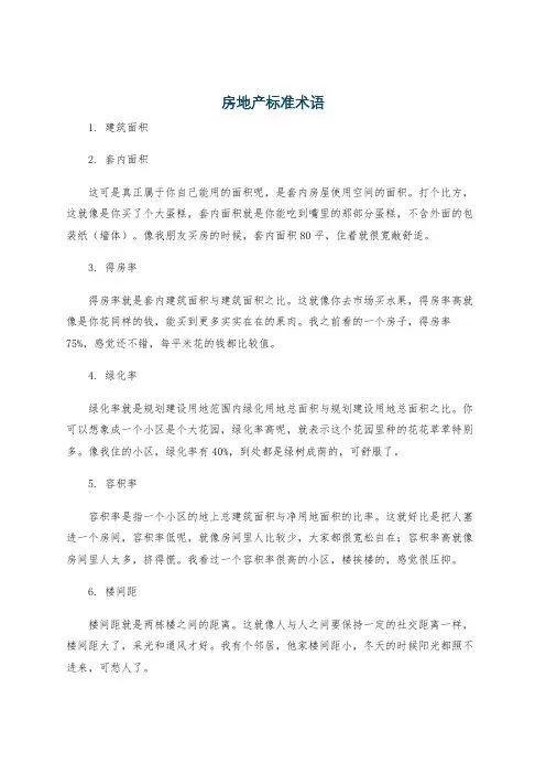 房地产标准术语