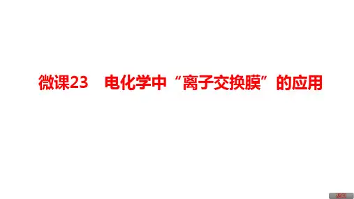 第23讲  第3课时 电化学中“离子交换膜”的应用
