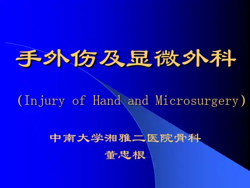 手外伤及显微外科-董忠根