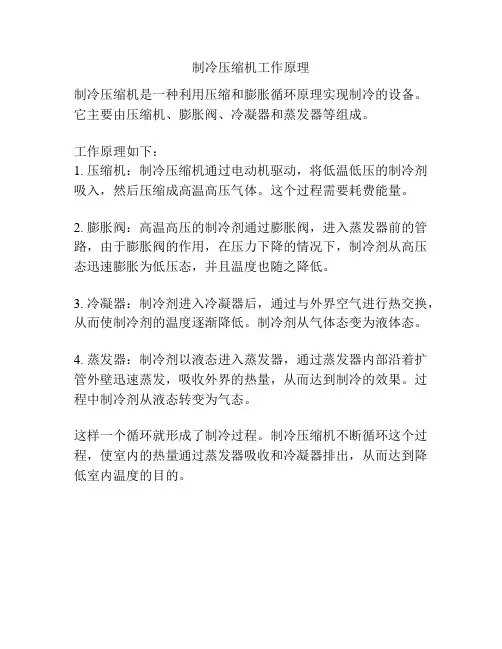 制冷压缩机工作原理
