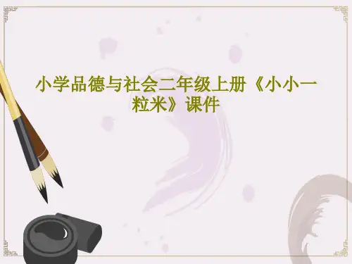 小学品德与社会二年级上册《小小一粒米》课件38页PPT