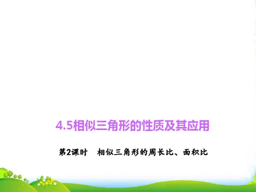 新浙教版九年级数学上册《相似三角形的周长比、面积比》课件