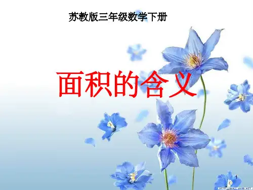 苏教版三年级下册《面积的含义》课件ppt