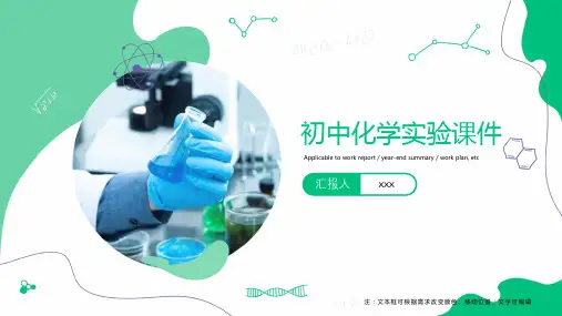 初中化学实验课件