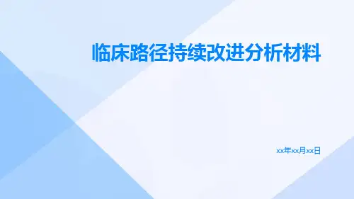 临床路径持续改进分析材料