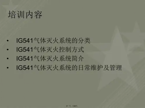 IG541气体培训资料