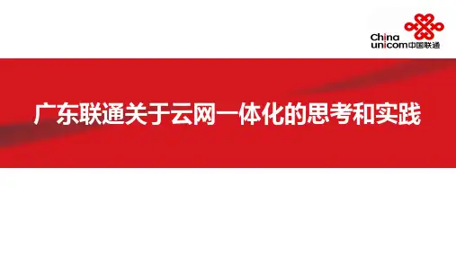 广东联通关于云网一体化的思考和实践 华为 刘岩峰