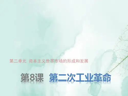 人教版高中历史必修2精品课件1：第8课第二次工业革命