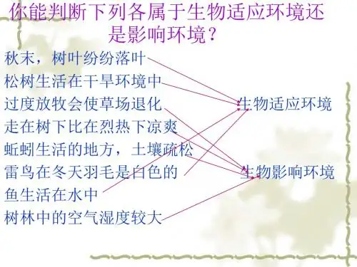 1.2.2生物与环境组成生态系统